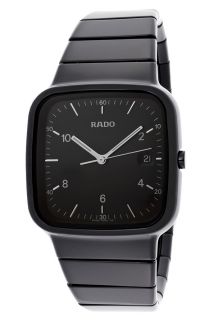 Rado R28887162  Watches,Mens R5.5 Black Dial Black High Tech Ceramic & Stainless Steel, Luxury Rado Quartz Watches