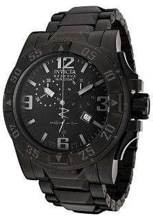 Invicta 6260  Watches,Mens Reserve/Excursion Chronograph Black Ion Plated Stainless Steel, Chronograph Invicta Quartz Watches