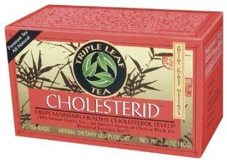 Triple Leaf Teas   Cholesterid Pu Erh Tea, 20 bag Health & Personal Care