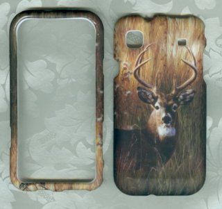 Samsung Galaxy Precedent M828C SCH M828C Prevail M820 STRAIGHT TALK Phone CASE COVER SNAP ON HARD RUBBERIZED SNAP ON FACEPLATE PROTECTOR NEW CAMO HUNTER BUCK DEER Cell Phones & Accessories