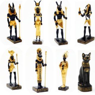 Shop 8 Mini Egyptian Deity Deities God Figurines Set. Ancient Egypt Figure. Cute Miniature Gift at the  Home Dcor Store