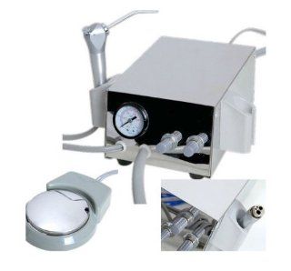 Dental Family Portable Dental Turbine Unit Work with 3 Way Syringe Handpiece air compressor 4H Health & Personal Care