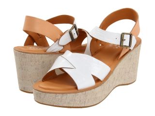 Kork Ease Ava Womens Wedge Shoes (White)