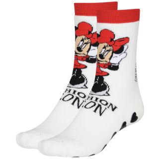 Minnie Mouse Womens 3 Pack Slouch Sock Gift Set   Red/Black/Ecru      Womens Clothing