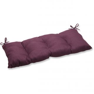 Pillow Perfect Outdoor Purple Wrought Iron Loveseat Cushion