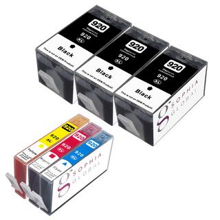 Sophia Global Remanufactured Ink Cartridge Replacement For Hp 920xl (3 Black, 1 Cyan, 1 Magenta, 1 Yellow)