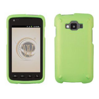 Neon Green Rubberized Hard Case Protector Phone Cover for Samsung Rugby Smart (SGH i847) AT&T Cell Phones & Accessories