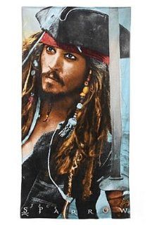 Pirates Of The Caribbean On Stranger Tides Jack Sparrow Johnny Depp Beach Towel   Pillowcases