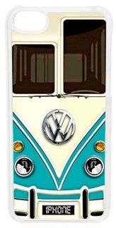 CellPowerCasesTM VW Minibus Teal Case for iPhone 5c (Clear Case) Cell Phones & Accessories