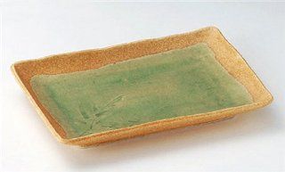 GREEN SAI Jiki Japanese traditional Porcelain Set of 10 Medium Plates made in JAPAN Kitchen & Dining
