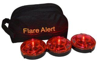 FlareAlert Emergency Beacon Pro 1.0W LED Flares with Bag   Red Automotive