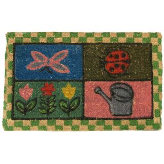 Rubber cal Sonoma Merlot Coco Coir Doormat (18 X 30)
