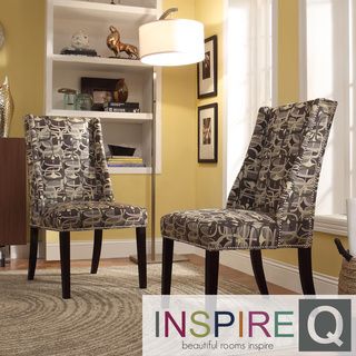 Inspire Q Geneva Mod Geometric Wingback Hostess Chairs (set Of 2)