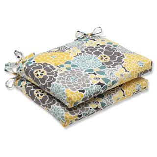 Pillow Perfect Full Bloom Squared Corners Outdoor Seat Cushions (set Of 2)