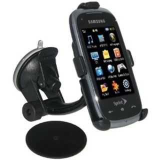 Amzer Windshield  Dash and Console Suction Cup Car Mount for Samsung Instinct HD SPH M850   Black Cell Phones & Accessories