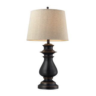Cedric 1 light Dark Bronze Table Lamp