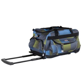 Calpak Champ Grass Check 21 inch Carry On Rolling Upright Duffel Bag