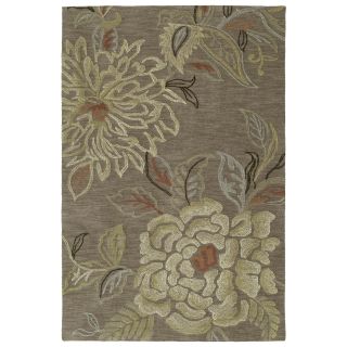 Copia Light Brown Floral 2x3 Polyester Rug
