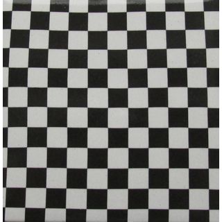 Black/ White Checkered Ceramic Wall Tile (pack Of 20)