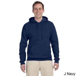Jerzees Mens 50/50 8 ounce Nublend Fleece Hooded Sweatshirt Navy Size XXL