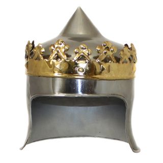 King Robert Handcrafted Medieval Armor Steel Replica Helmet