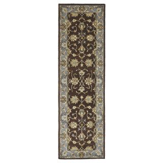 Royal Taj Brown Hand tufted Wool Rug (23 X 79)