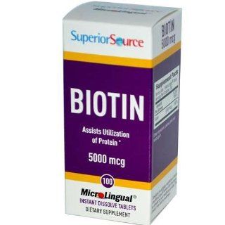 Superior Source Biotin 5000 mcg Energy Metabolism 100 Tab Health & Personal Care