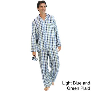 Del Rossa Mens Classic 3 piece Satin Pajama Set