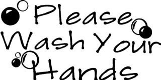 Please wash your hands wall art wall sayings 