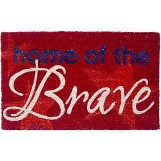 Home Of The Brave Non slip Coir Doormat