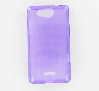 LG VS840 (Lucid) Crystal Purple Skin Case Cell Phones & Accessories