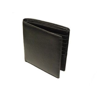 Castello Black Nappa Leather Hipster Wallet