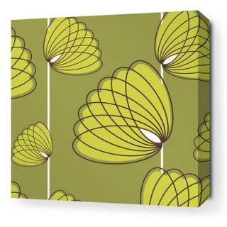 Inhabit Aequorea Lotus Graphic Art on Canvas in Grass and Lime LOTGRLSW Size