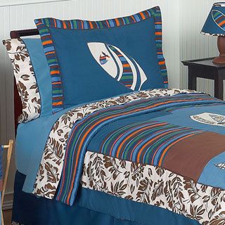 Sweet Jojo Designs Sweet Jojo Designs Tropical Hawaiian Surf 3 piece Comforter Set Blue Size Full