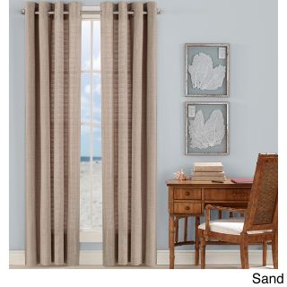 Tommy Bahama Tommy Bahama Malone Coast Grommet Top Curtain Panel Pair Beige Size 52 x 84