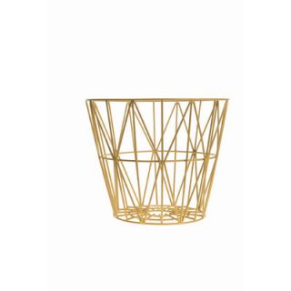 ferm LIVING Wire Basket 306 Color Yellow, Size Large