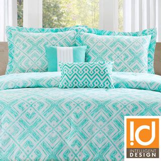 Id intelligent Designs Id intelligent Designs Natalie 5 piece Comforter Set Green Size Full  Queen