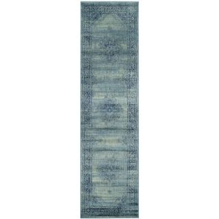 Safavieh Vintage Turquoise/ Multi Viscose Rug (22 X 12)