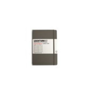 Kikkerland Hard Cover Large Ruled Notebook LBL11  Color Taupe