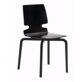 Artek Seating Lento Side Chair 26050 Seat Finish Black Lacquered