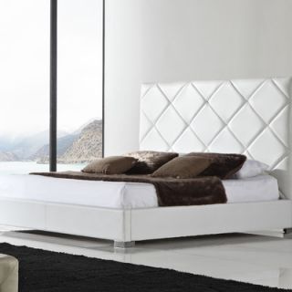 Casabianca Furniture Verona Platform Bed CB/882 XX Size King, Finish White 