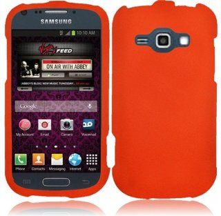 For Samsung Galaxy Ring M840 Rubberized Hard Cover Case Orange Accessory Cell Phones & Accessories