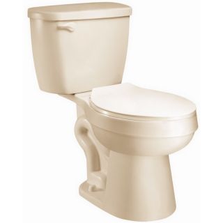 AquaSource Eldridge Biscuit 1.28 GPF (4.85 LPF) 12 in Rough In WaterSense Elongated 2 Piece Comfort Height Toilet