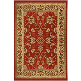 Dark Red Traditional Oriental Area Rug (82 X 910)