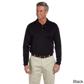 Ashworth Ashworth Mens EZ tech Long Sleeve Polo Shirt Black Size XXL