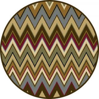 Lagoon Multi Transitional Area Rug (53 Round)