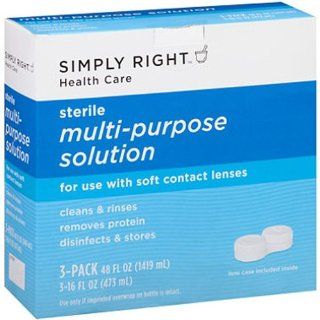 SCS Simply Right Multi purpose Solution   16 Oz.   3 Ct. Health & Personal Care