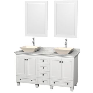Wyndham Collection Acclaim 60 inch Double White Vanity