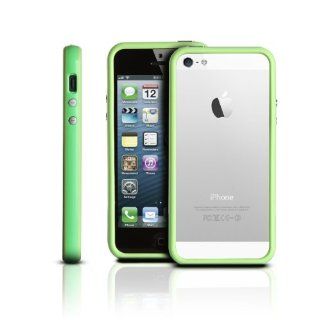 Photive Hybrid iPhone 5 Bumper Case With Metal Buttons   Green. Designed for The New iPhone 5 Cell Phones & Accessories
