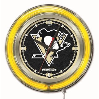 Holland Us Nhl Neon Logo Clocks